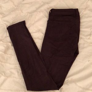 Maroon AEO jeggings